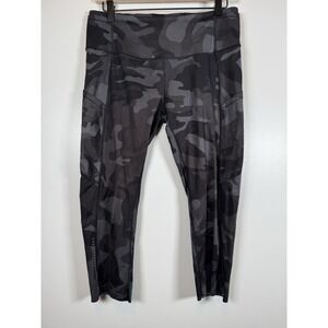 Lululemon Fast Free Tight 22" Incognito Camo‎ Multi Grey Women's 10 Reflective
